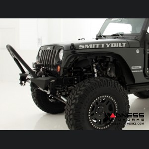 Jeep Wrangler JK SRC Stinger Front Bumper by Smittybilt - Black Textured